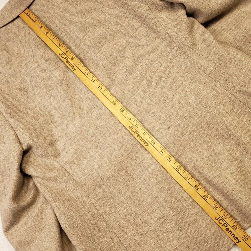 NOAK Suit Men 42R 38W Tan British Mallalieus Wool Tweed Pleated Two Button